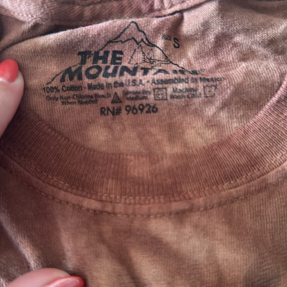 The Mountain VTG Cat Face T-shirt Tie Dye Whiskers Unisex size small - Picture 2 of 3